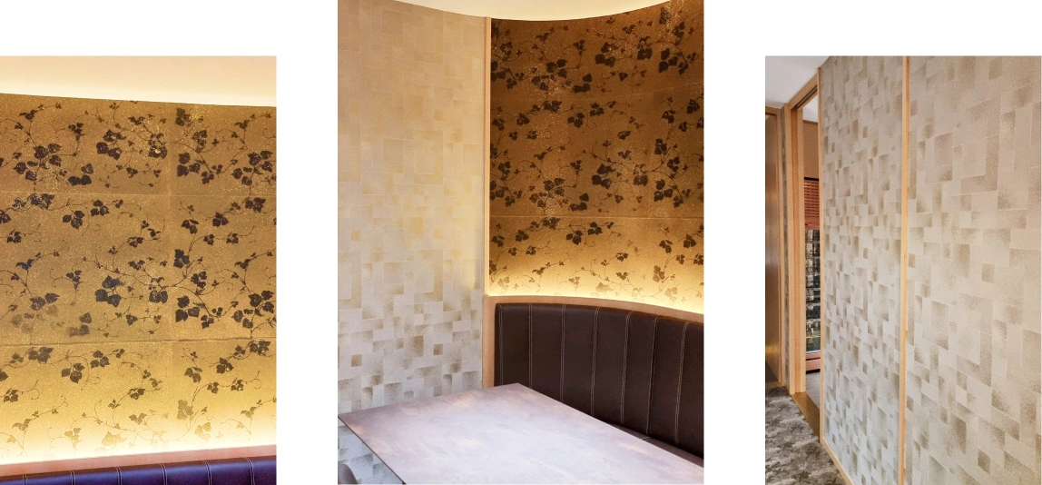 Elegance Public Dining with Wallpaper by Honpo